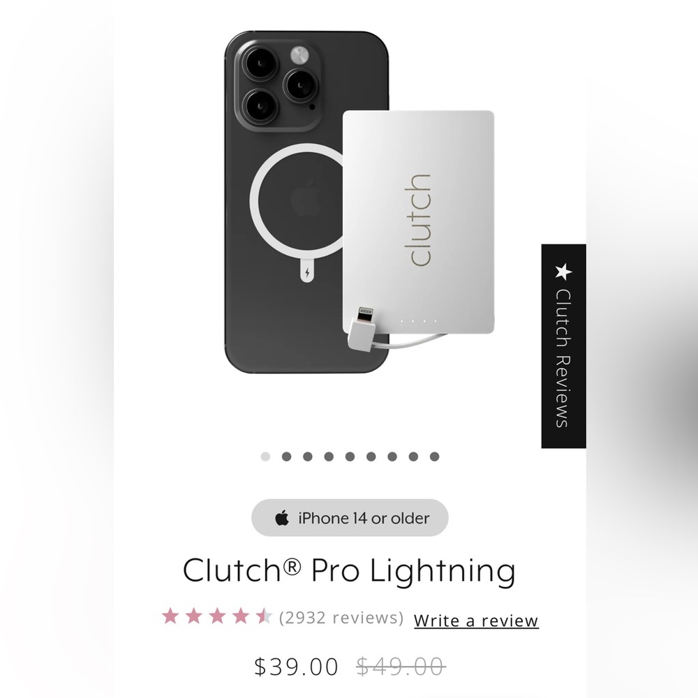 Clutch Charger Lightning Pro - WHITE